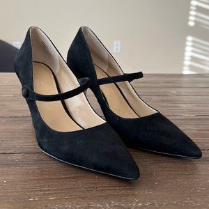 Ann Taylor Suede Mary Jane Pumps, Size 8